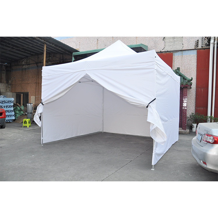 Goodluck 10x10 white trade show tent pop up canopy folding tent with side walls