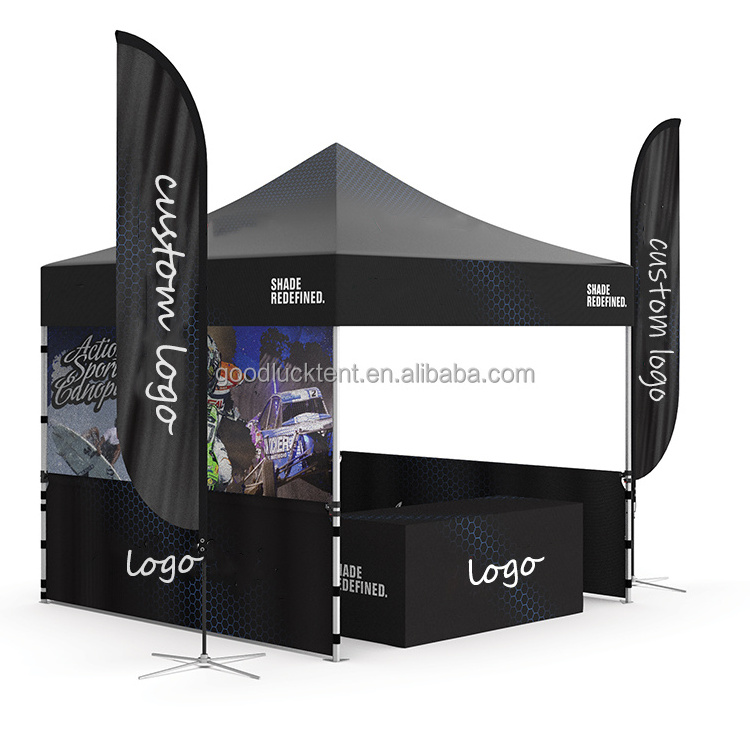 Outdoor canopy Logo Printed Tent for events auto racing advertising pop up canopy tent custom Aluminum Frame Trade Show Tent