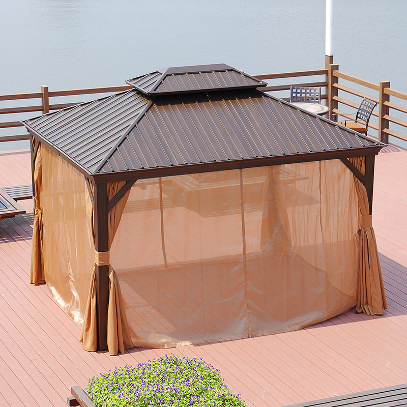 Aluminum gazebos pavilions outdoor grand patio 10x13 gazebo for patios outdoor