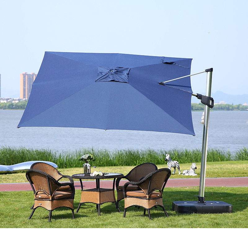 3 m large patio umbrella outdoor cooling square patio umbrella with stand