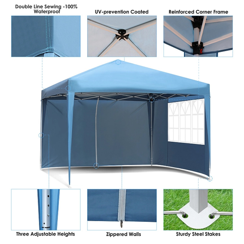 Goodluck aluminum hexagonal leg pop up tent pagoda tent gazebo canopy tent for promotion event