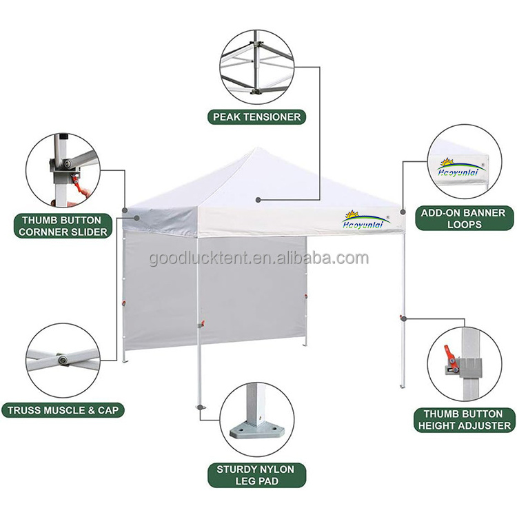 3x3m 5x5m Aluminum Frame Trade Show Tents Folding Canopy Gazebo with Printed Logo Steel Frame for Events