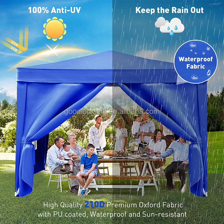 Goodluck 10x10 ft wholesale folding canopy tent market folding tent side walls