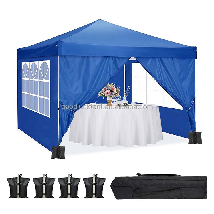 Goodluck 10x10 ft wholesale folding canopy tent market folding tent side walls