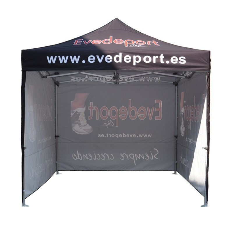 Goodluck 3 side walls pop up tent design uv resistant canopy tent with full wall