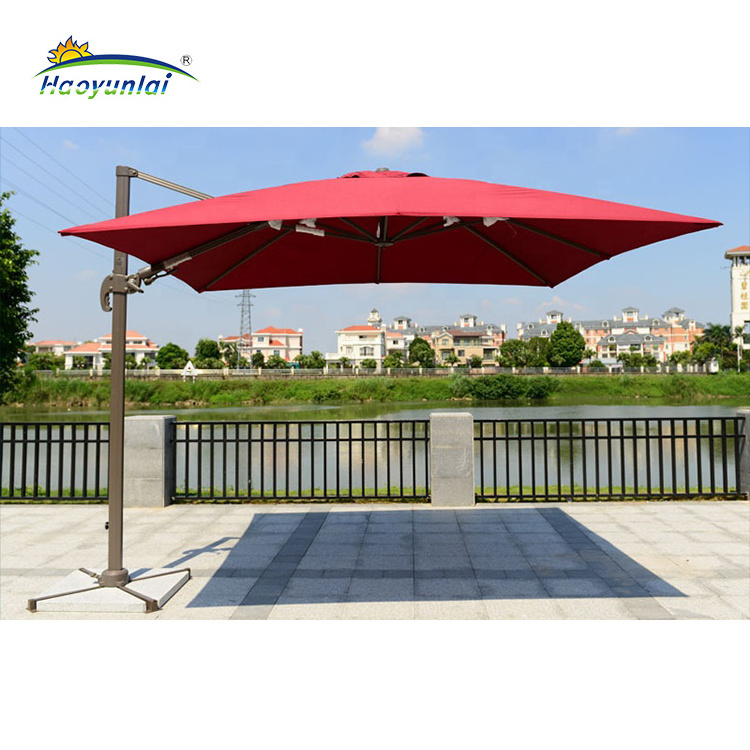 Goodluck high quality rectangular patio umbrella outdoor waterproof garden umbrella