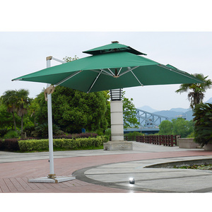 Goodluck wholesale outdoor garden cantilever hanging umbrella large size garden umbrella