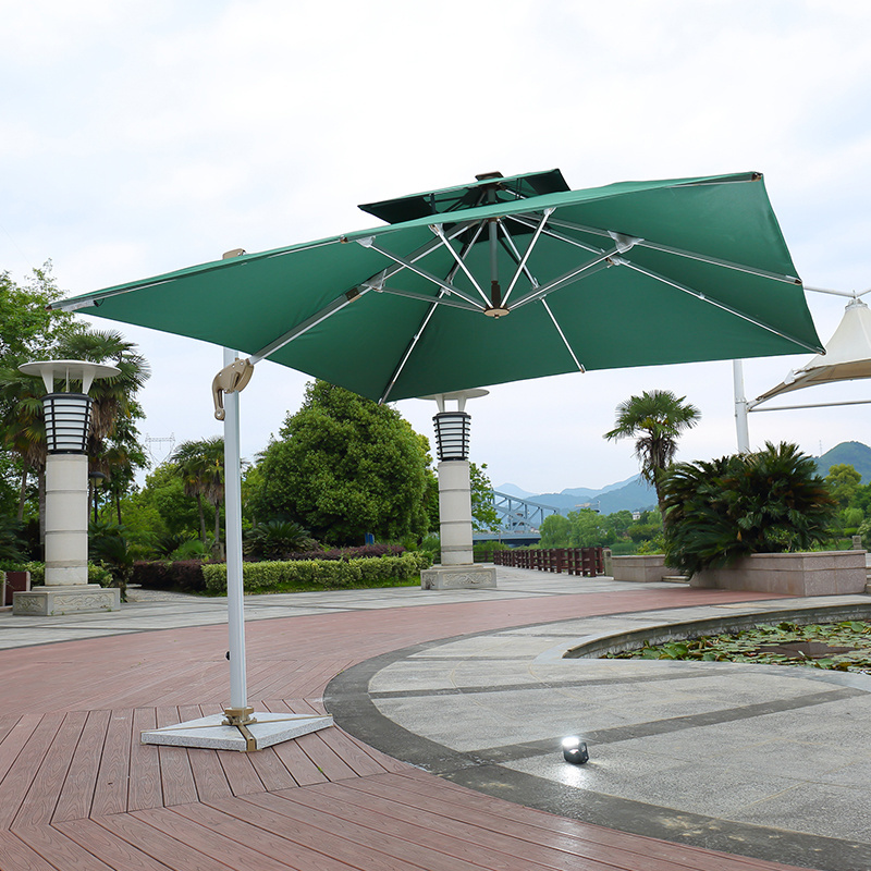 Goodluck wholesale outdoor garden cantilever hanging umbrella large size garden umbrella