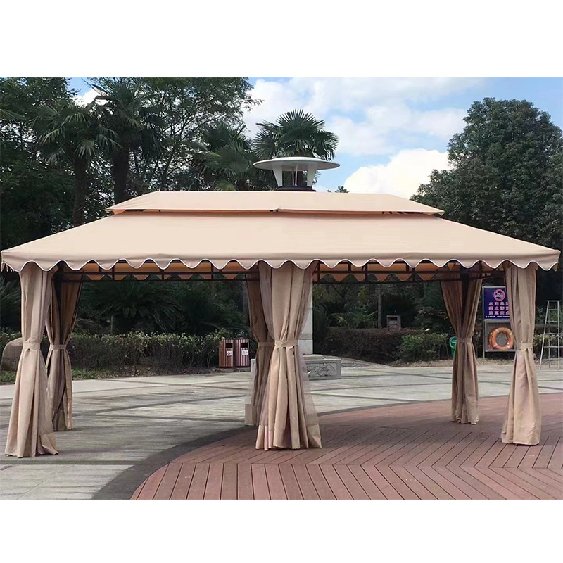 China Manufacturer waterproof louver roof system outdoor gazebo garde garden patio outdoor gazebo