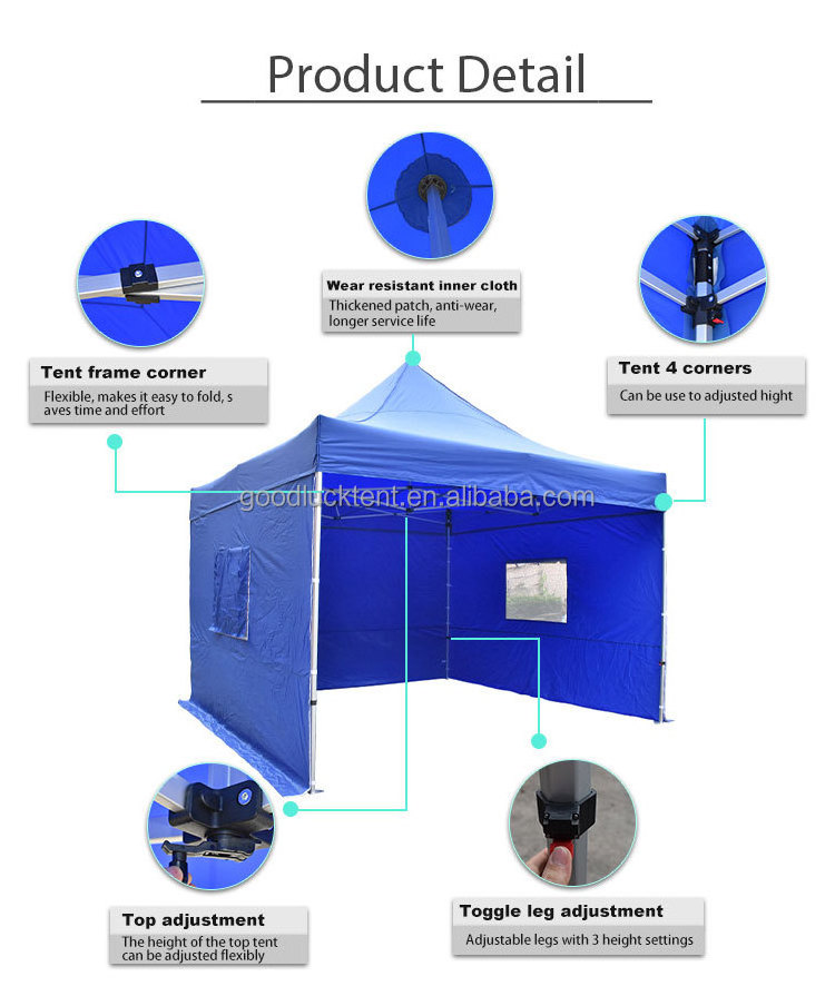 Outdoor 3x3 3x6 steel aluminium Exhibition tent Pop Up Tents Trade Show Tents for Events