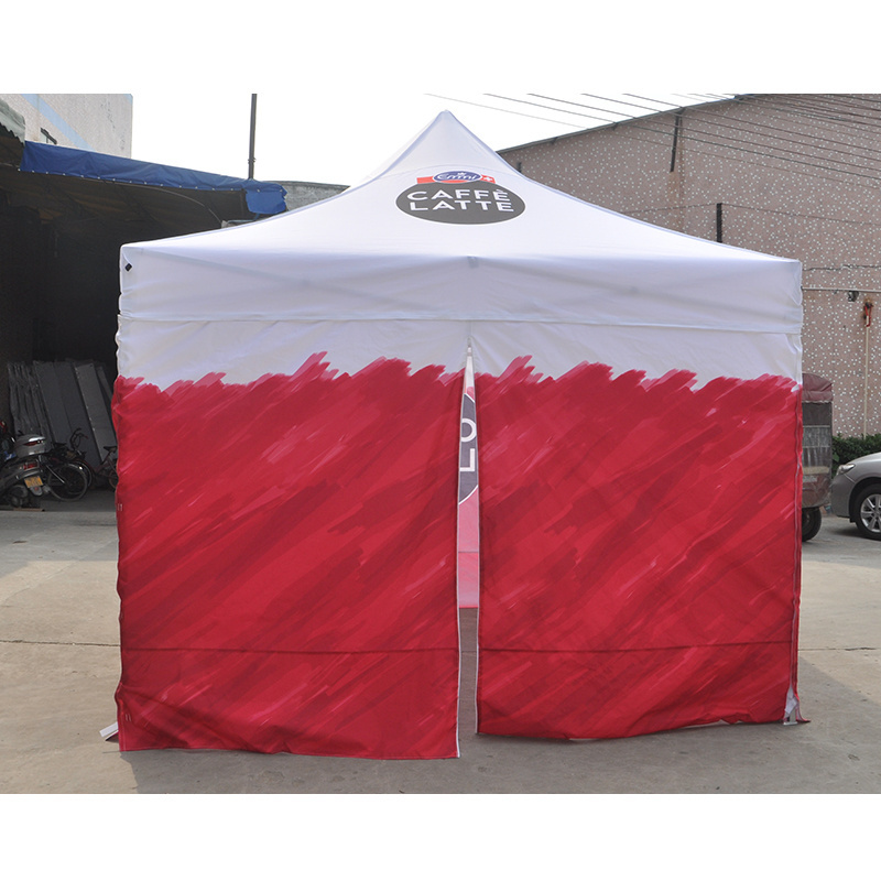 Goodluck aluminum printing10x10 tent canopy custom folding printed portable pop up tent canopy tent with wall