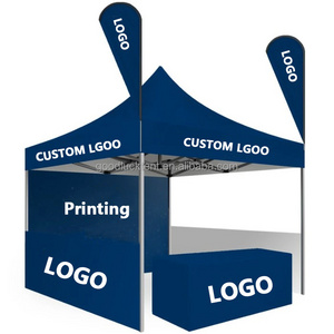 Custom Logo 3x3 3x6 Canopy Trade Show Tent Aluminum Frame Custom Print 10x20 10x10 Pop up Gazebo Tent