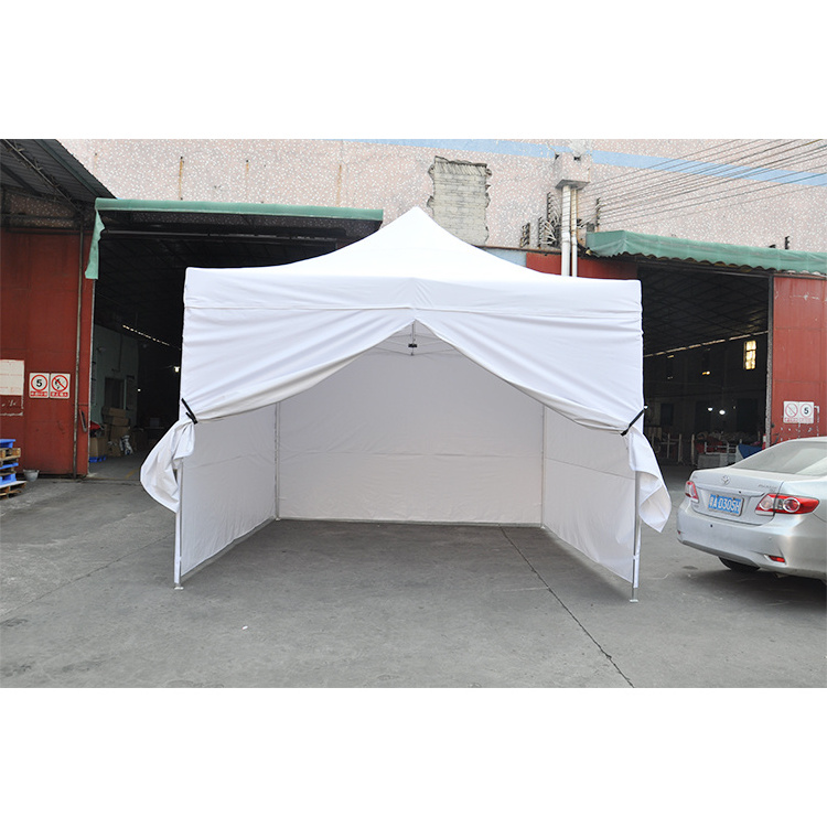 Goodluck 10x10 white trade show tent pop up canopy folding tent with side walls