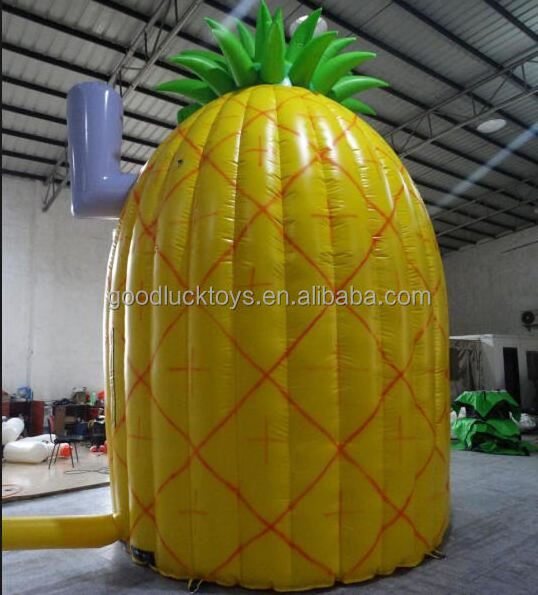 small fruit promotion booth shops , blow up Fruit drinks pineapple shaped tent inflatable pineapple kiosk stand shop pub