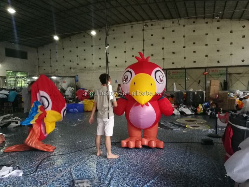 giant  outdoor decorative air blow up Swallow model inflatable bird shaped balloon Parrot Walking cartoon costumes