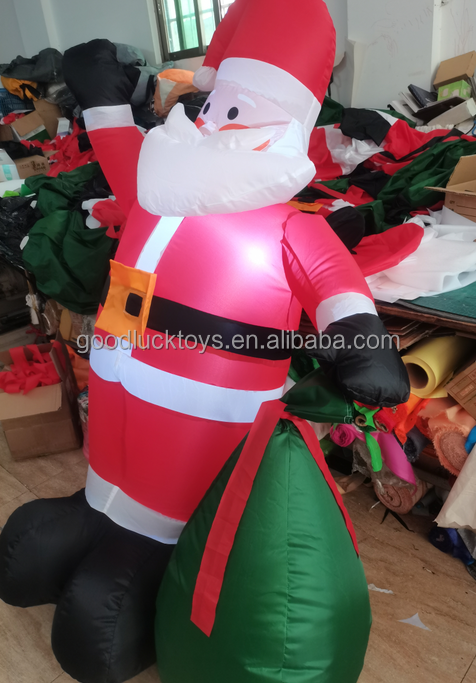 Pvc Inflatable Decorated Ornaments LED lighting Balloons Giant Outdoor Yard decoration  Christmas Inflatable Santa Clause