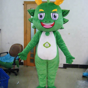 Green Barney Baby Bop Mascot Costume, dinosaur mascot costume