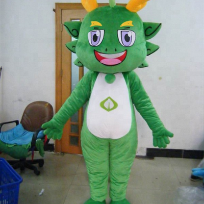 Green Barney Baby Bop Mascot Costume, dinosaur mascot costume