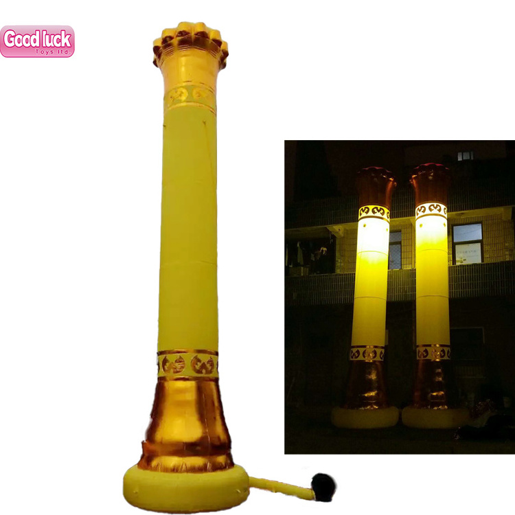 Sports event attraction blow up pillars custom  Inflatable air torch model