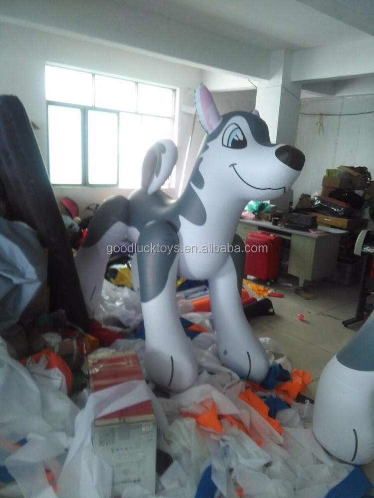 Hot sale custom giant husky dog indoor decoration inflatable husky