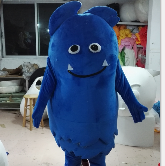 red elmo costume plush mascot blue cookie Monsters mascot costumes for adult