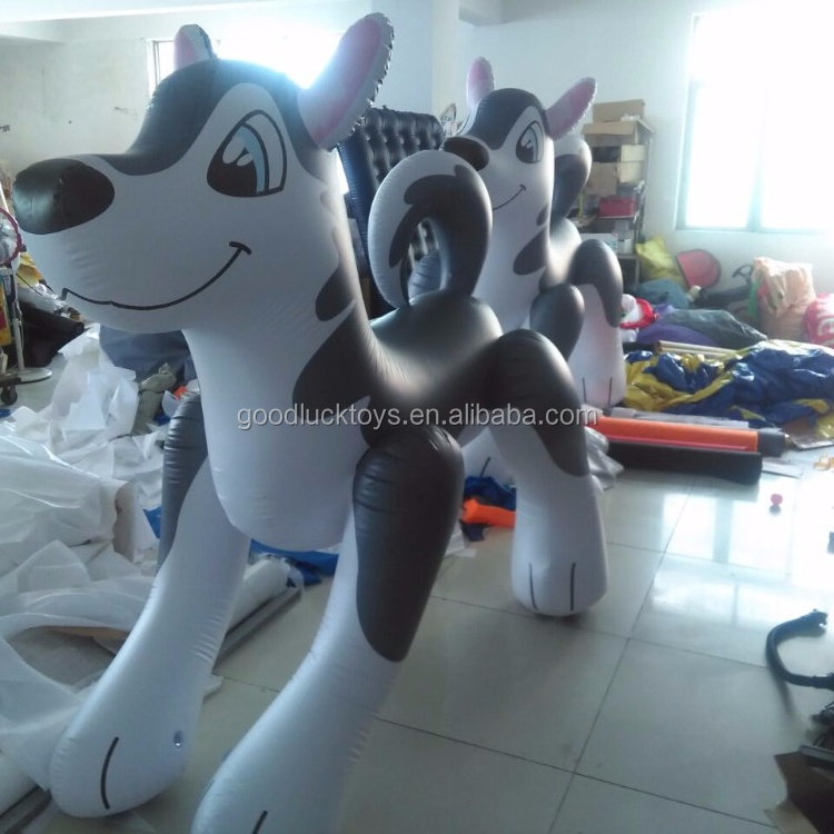 Hot sale custom giant husky dog indoor decoration inflatable husky