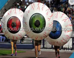 Inflatable Advertising Walking Clown Costume with logo printing, Inflatable eyeball costume for promotion activity