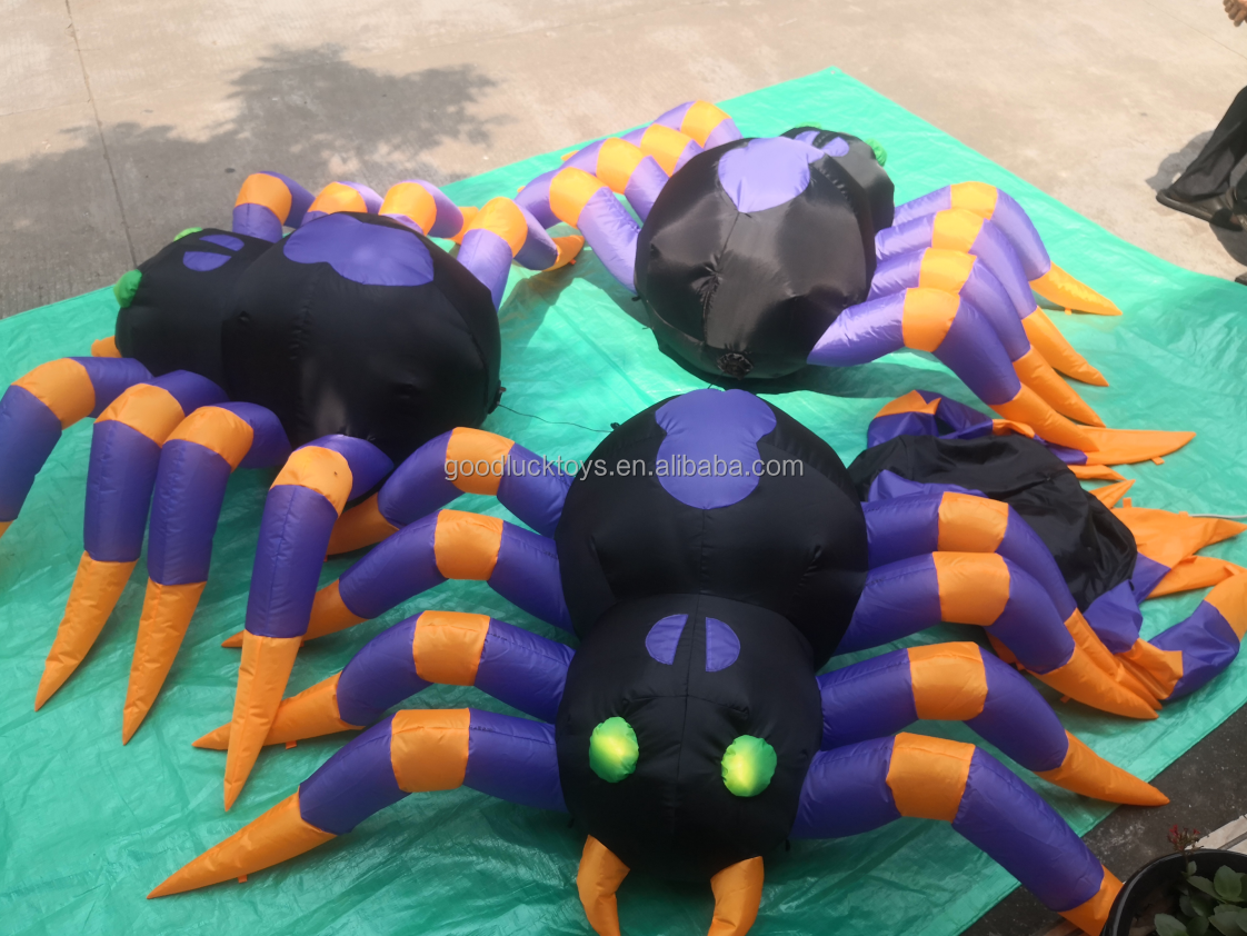 China Advertising Giant Outdoor Inflatable Spider Halloween Decoration For Sale