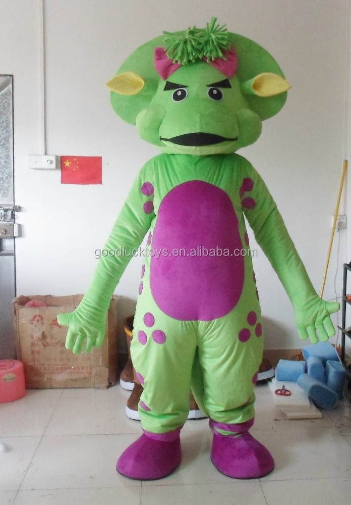 Mascots/baby Bop Adult Costume Advertising Barney and Friends Mascot Costume,fur for Party Unisex 3 Years Animals & Bugs 1 Pc