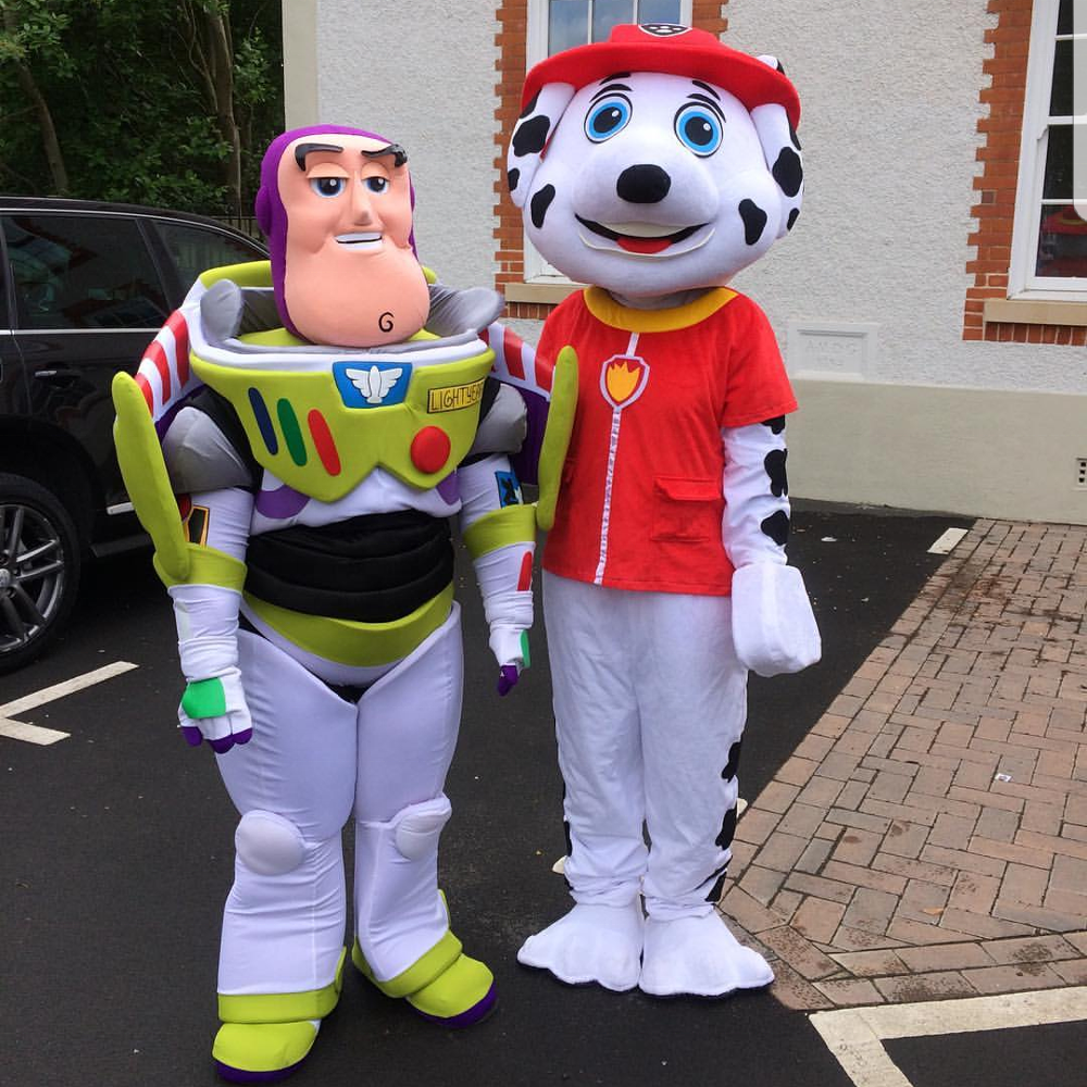 Adult Mascotes Movie Costumes Supplier Custom Pawpatrol Cartoon Eco-friendly Handmade Promotion Unisex Animal  buzz dog mascot