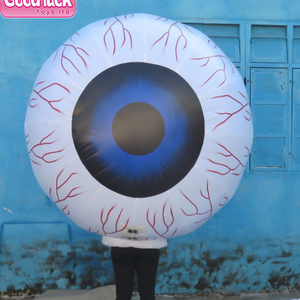 Inflatable Advertising Walking Clown Costume with logo printing, Inflatable eyeball costume for promotion activity