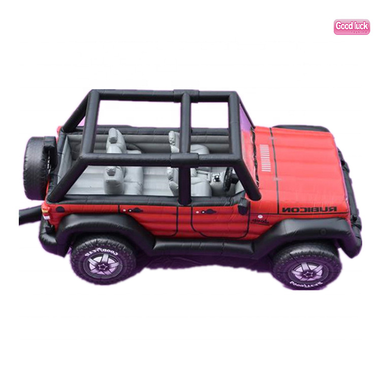 factory custom Advertising Equipment blow up motor car  model Giant inflatable jeep car