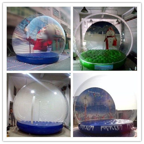 Christmas Promotion Inflatable  Snow Globe, Giant Inflatable Human Snowglobe Christmas jumpers cabin snowglobe