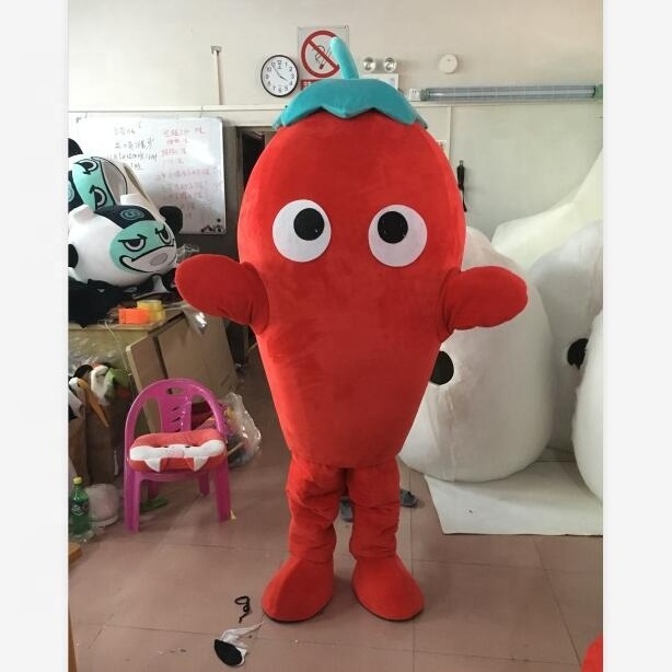 fruit vegetable food pepper tomato plush mascot costumes for kids/for sale  mascote mascott