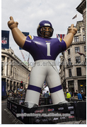 Wholesale nfl inflatable player lawn figure football action figure advertising inflatable football/rugby ball player