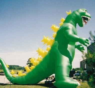 GuangZhou Halloween promotion special character animal cartoon PVC dinosaur giant shaped balloon inflatable dragon