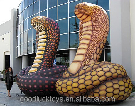 Giant Inflatable Animals Snake 15 Ft. Tall Inflatable King snake Big-eyed snake