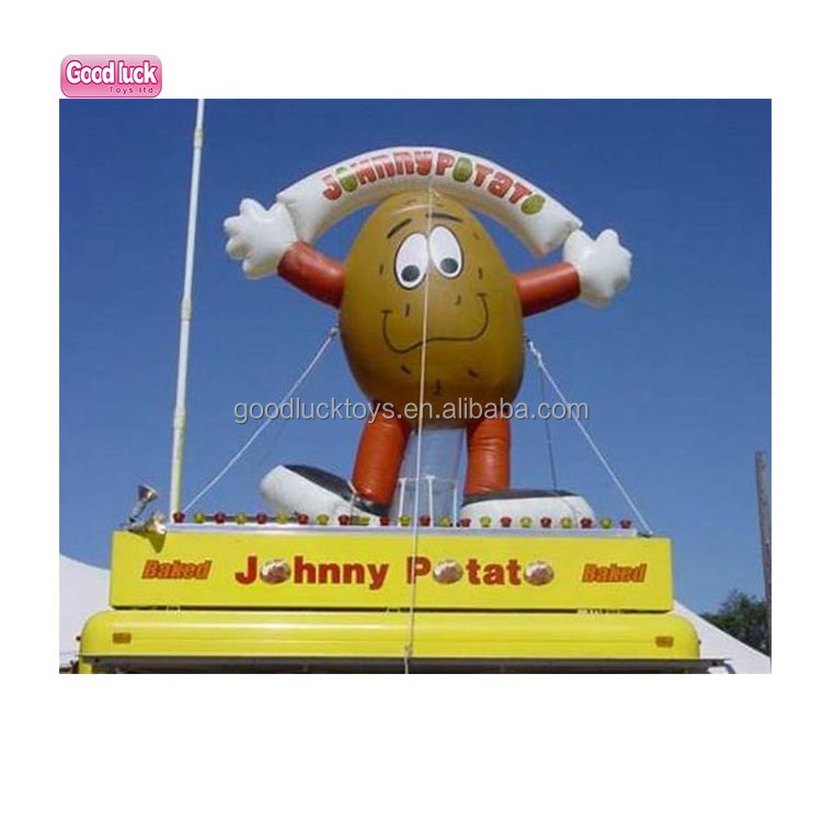 giant inflatable advertising potato rooftop brand logo promotion french fries inflatable advertisement balloon