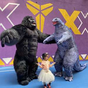 Christmas Party Costume Chimpanzee Clothes Godzilla Inflatable Costume Inflatable Cosplay Halloween Air Realistic Gorilla Adult