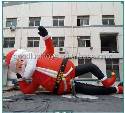 inflatable Santa Claus sitting on chair with penguin Christmas  outdoor decorative giant sitting Santa