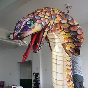 Giant Inflatable Animals Snake 15 Ft. Tall Inflatable King snake Big-eyed  python snake