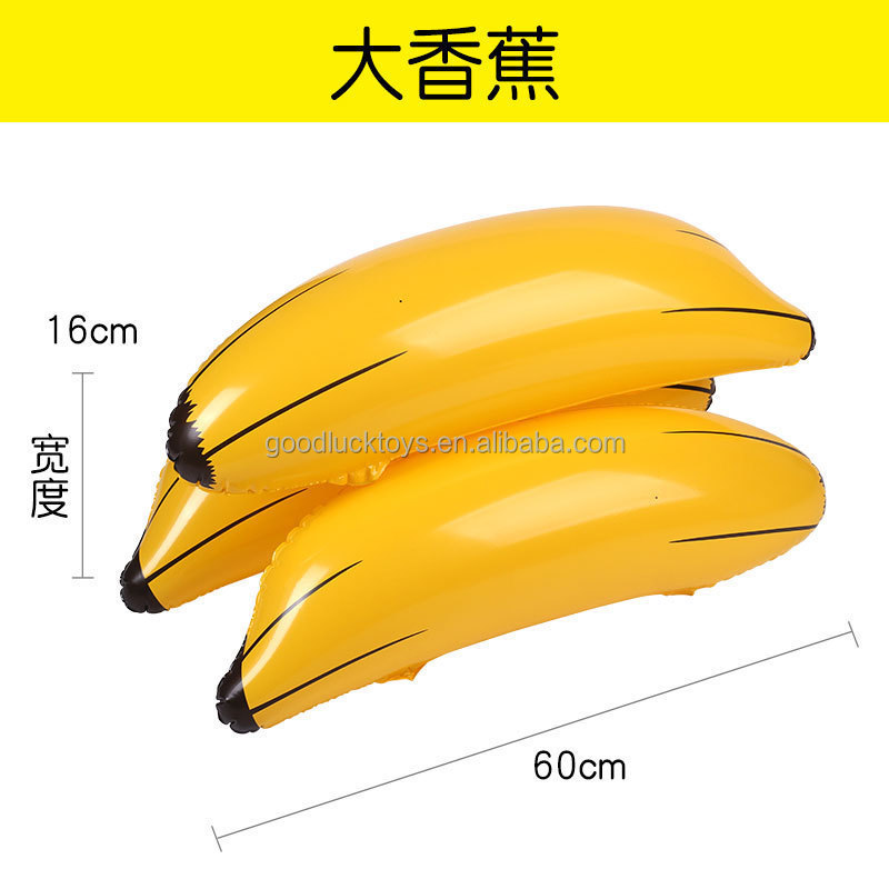 GuangZhou factory outlet Promotion Advertising Eco Friendly PVC Inflatable Banana Toys for Kids