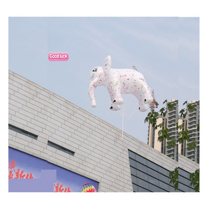 Giant Advertising Inflatable helium balloons Flying elephant PVC floating colorful elephant ballons