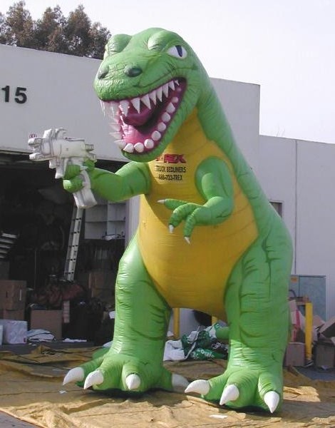 GuangZhou Halloween promotion special character animal cartoon PVC dinosaur giant shaped balloon inflatable dragon