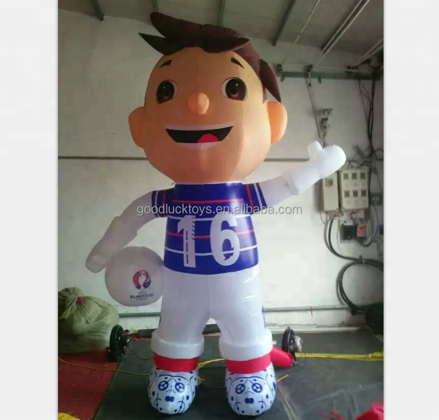 Wholesale nfl inflatable player lawn figure football action figure advertising inflatable football/rugby ball player