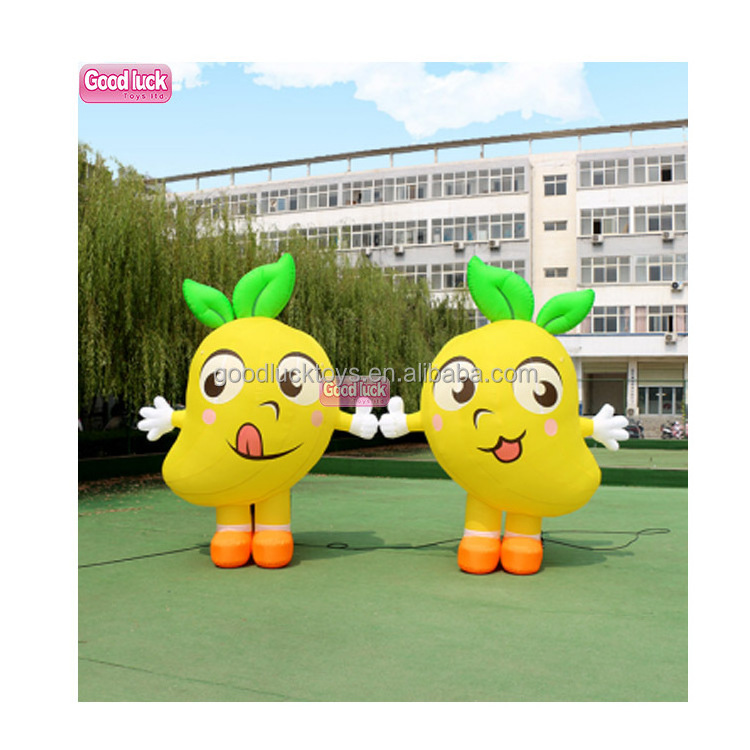 Custom high quality popular  inflatable robot mascot costume walking  moving cartoon girl princess costume