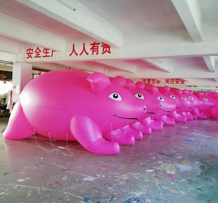 giant inflatable pig for advertising/inflatable pig helium balloon for flying