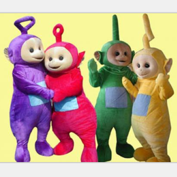 teletubby mascot costumes for adult, cartoon mascot plush costumes for sale/  teletubbies mascot costumes