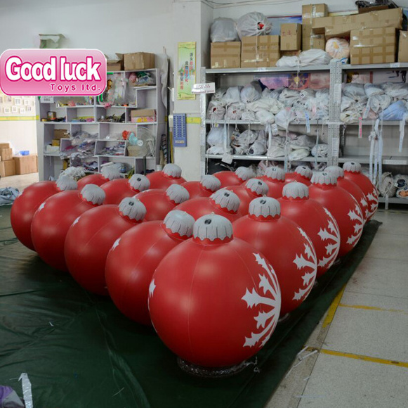 Giant inflatable Christmas baubles/ mega balloon