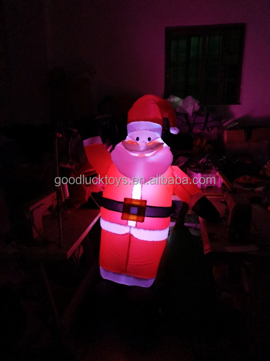 Pvc Inflatable Decorated Ornaments LED lighting Balloons Giant Outdoor Yard decoration  Christmas Inflatable Santa Clause